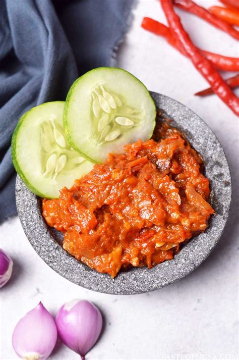 Sambal Terasi Goreng (Fried Shrimp Paste Sambal) - Taste of Nusa