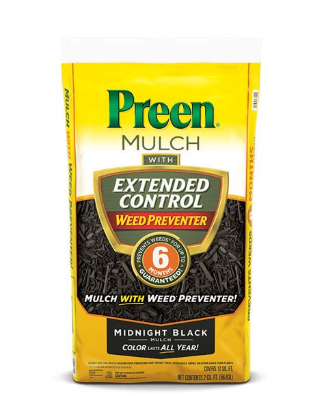 Preen Mulch with Extended Control Weed Preventer