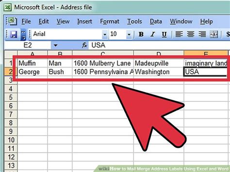 How to Mail Merge Address Labels Using Excel and Word: 14 Steps