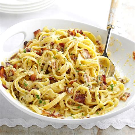 Fettuccine Carbonara Recipe | Taste of Home