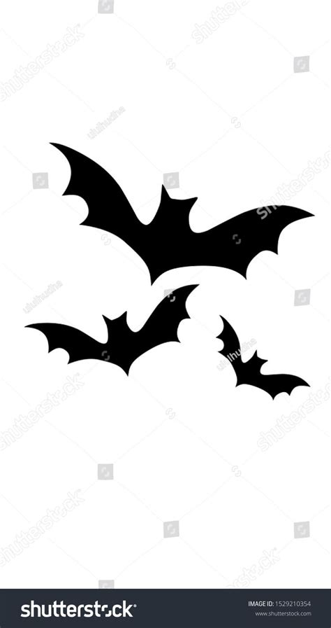 Simple Drawing Black Bat Stock Illustration 1529210354 | Shutterstock | Easy drawings, Easy ...