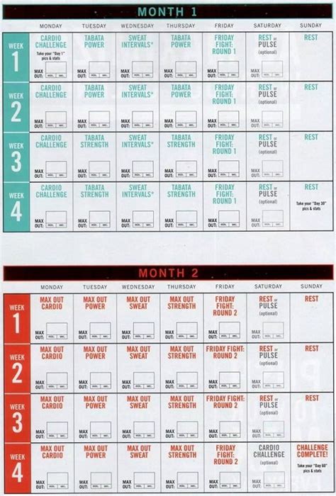 insanity-max-30-schedule - Sweet Life Fitness