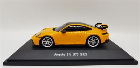 SPARK SCHUCO MODELS 1.43 Porsche 911 992 GT3 2022 Signal Yellow colour ( 45 091 9200 ) - Eurospec