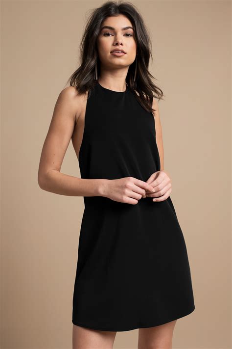 Black shift dress