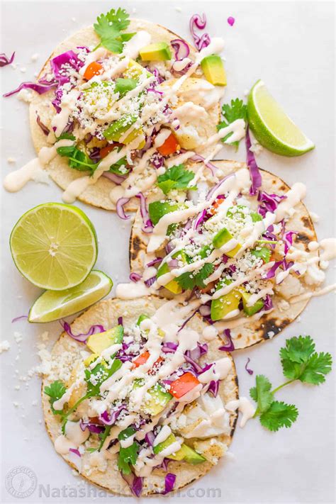 Fish Tacos Recipe with Best Fish Taco Sauce! - NatashasKitchen.com