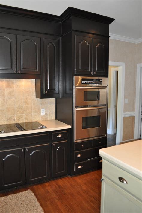 The Collected Interior: Black Painted Kitchen Cabinets - lacquer actually! Kitchen Cabinets ...