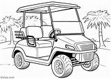 19 Golf Cart Coloring Pages Featuring Top Selling Models sketch template