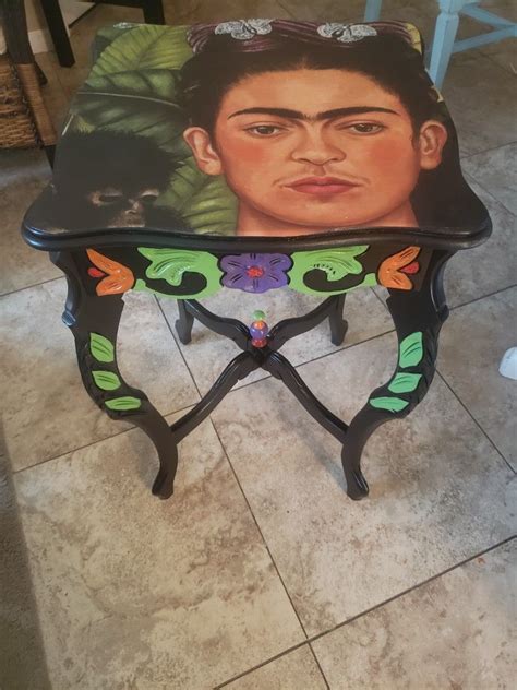 Frida Kahlo side table On Facebook @Imagineyourfurniture | Side table ...