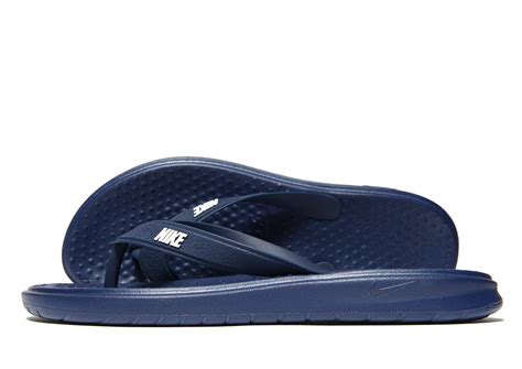 Nike Synthetic Solay Flip Flops in Blue for Men - Lyst