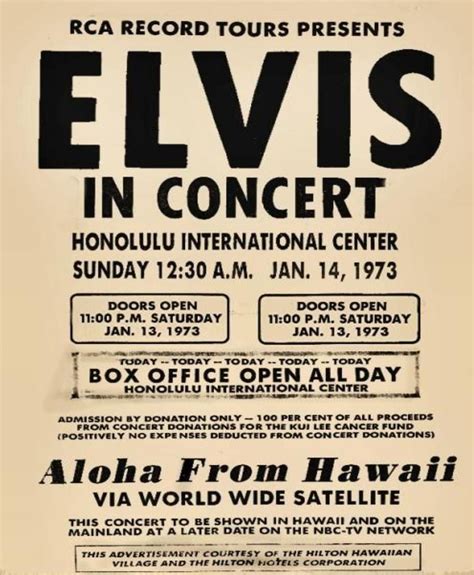 ELVIS ALOHA FROM HAWAII | Elvis in concert, Elvis, Elvis memorabilia