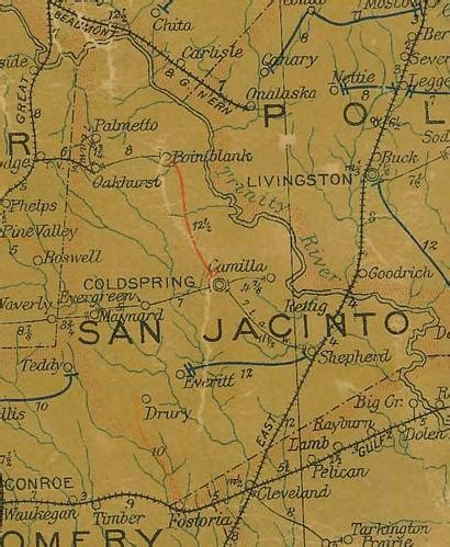 San Jacinto County Texas.