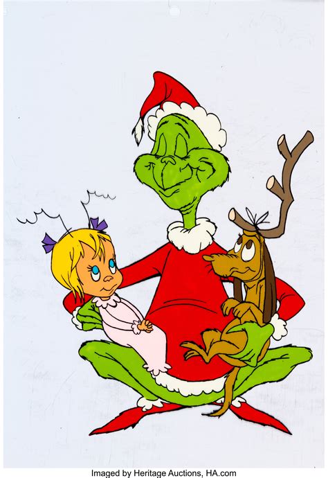 THE GRINCH HOLDING CINDY LOU WHO WOODEN DECOR SIGN Max 64% OFF