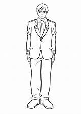Man In Suit Coloring Pages sketch template