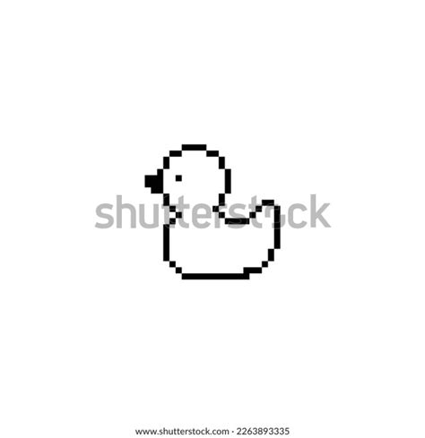 Duck Icon 8 Bit Pixel Art Stock Vector (Royalty Free) 2263893335 ...