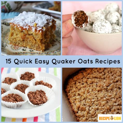 15 Quick Easy Quaker Oats Recipes | RecipeLion.com