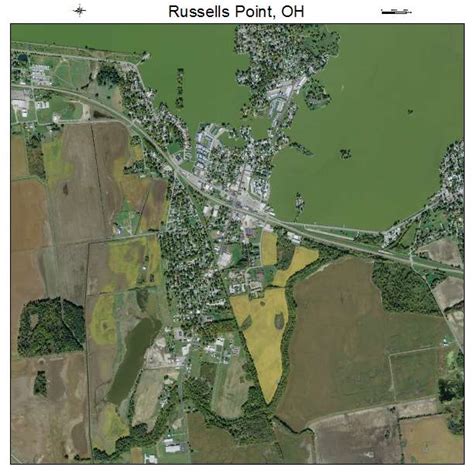 Aerial Photography Map of Russells Point, OH Ohio