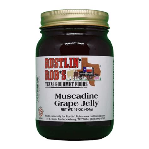 Muscadine Grape Jelly • Rustlin' Rob's Gourmet Texas Foods