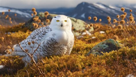 Bird Photos-snowy owl in the arctic tundra