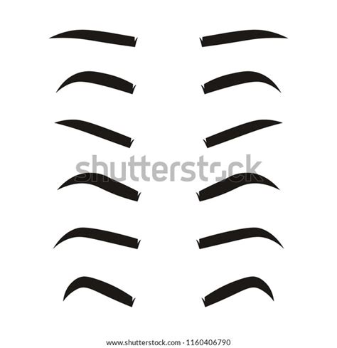 Hand Drawn Vector Clip Art Eyebrows Stock Vector (Royalty Free ...