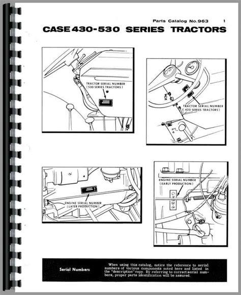 Case 530 Tractor Parts Manual