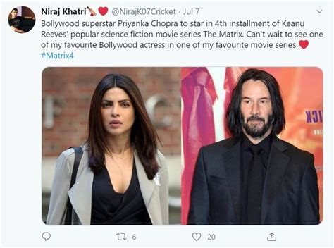 Priyanka Chopra Stirs Up Controversies, Joining Keanu Reeves