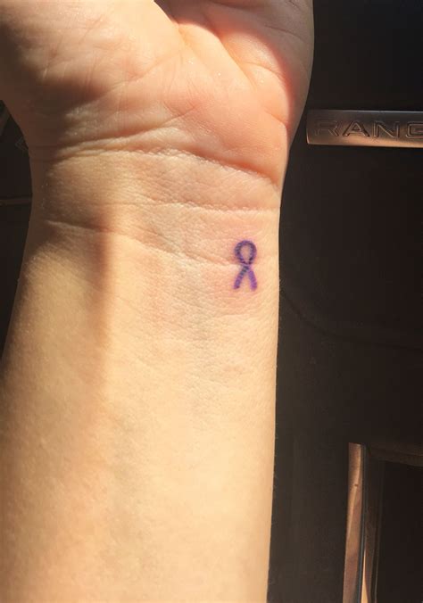 Awareness ribbon tattoo for epilepsy. | Awareness ribbons tattoo ...