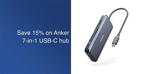 Save 15% on Anker 7-in-1 USB-C hub with 4K HDMI for MacBook Air/Pro models | iThinkDifferent