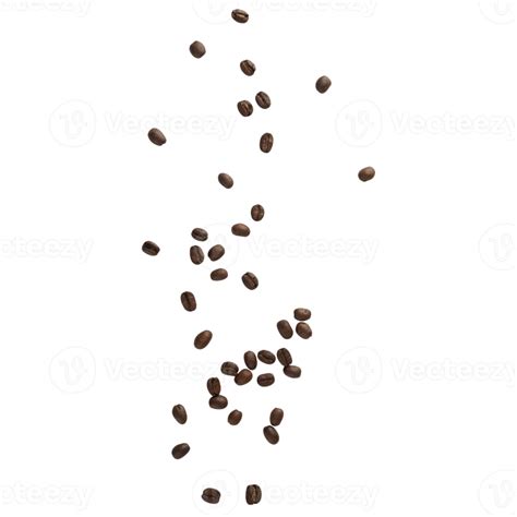 Falling coffee beans cutout, Png file 8534053 PNG