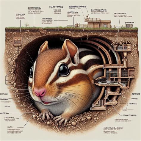 the burrow system of an eastern chipmunk : r/weirddalle