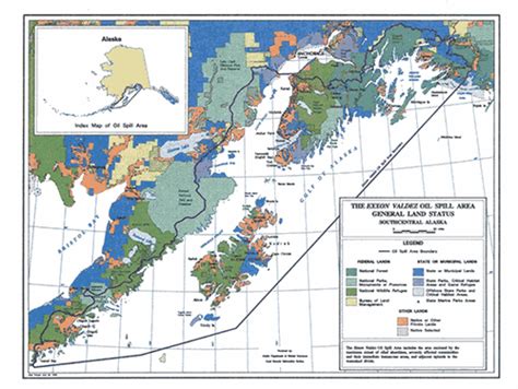 Spill Map - Exxon Valdez Oil Spill Trustee Council