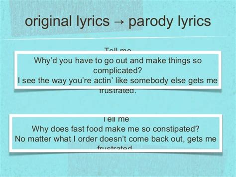 Parody songs