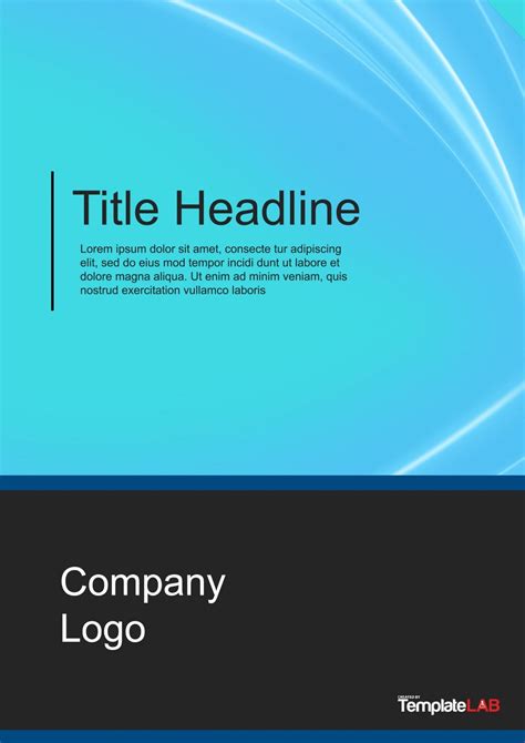 Download Reports Cover Templates in Word Doc Format