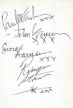 Paul McCartney Autographs and Autograph Examples Beatles