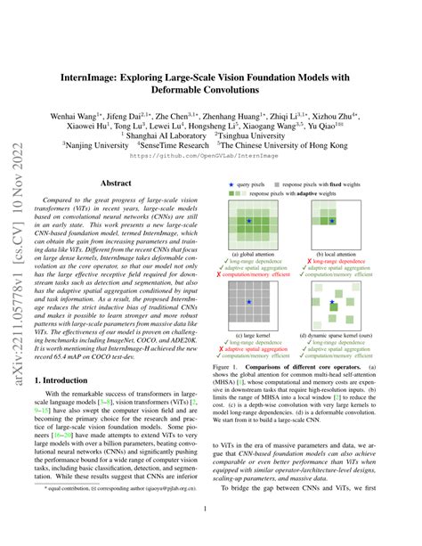 (PDF) InternImage: Exploring Large-Scale Vision Foundation Models with ...