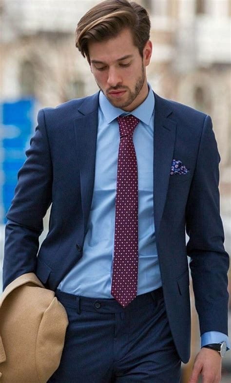 Mens Fashion College | Blue suit outfit, Blue suit men, Navy blue suit men