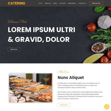 Catering Website Template - March 2024