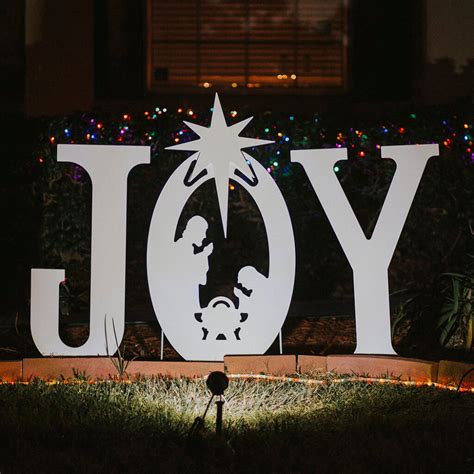 Joy Nativity Yard Sign | Noel