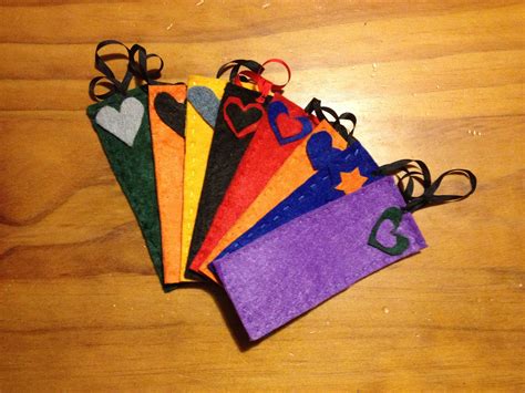 Felt bookmarks for my bookclub friends. | Felt bookmark, Crafts, Diy crafts