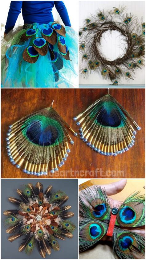 Peacock Feather Craft Ideas For Kids - Kids Art & Craft