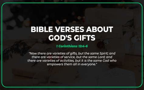 30 Important Bible Verses About God’s Gifts - Scripture Savvy