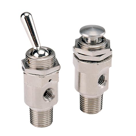 1/8" BSP 3/2 Pilot 2 Way Normally Closed Pneumatic Toggle Switch | MVHA-3