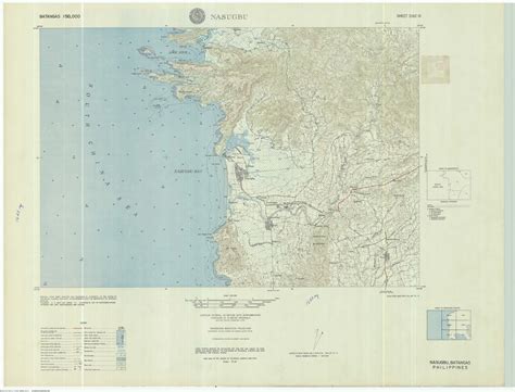 Map of Nasugbu, Batangas, 1961 - Batangas History, Culture and Folklore