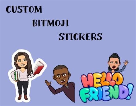 Custom Bitmoji Avatar Stickers-i Turn Your Bitmoji Into a Sticker Door ...