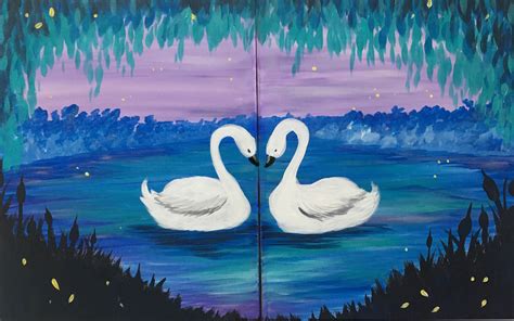 BYOB Painting- Swans Partner Painting | We Heart Astoria