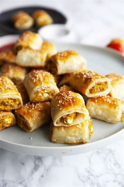 Veggie Sausage Rolls - easy and delicious. Perfect for a snack, lunch ...