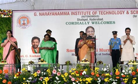 Address By The President Of India, Smt. Droupadi Murmu At The G. Narayanamma Institute Of ...