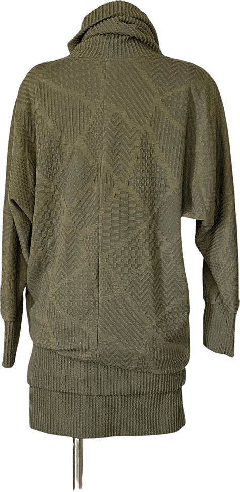 Vintage 80's Drop Waist Blouson Textured Jersey Sweater Dress by Dress Code Lt | Shop THRILLING