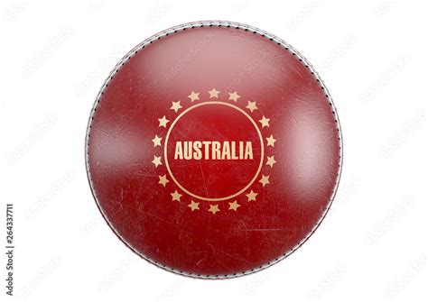 Red Cricket Ball Stock Photo | Adobe Stock