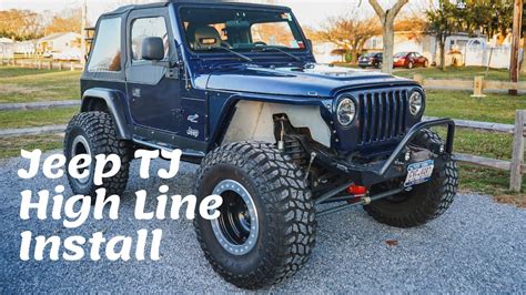 Jeep TJ HighLine Fender Install - YouTube