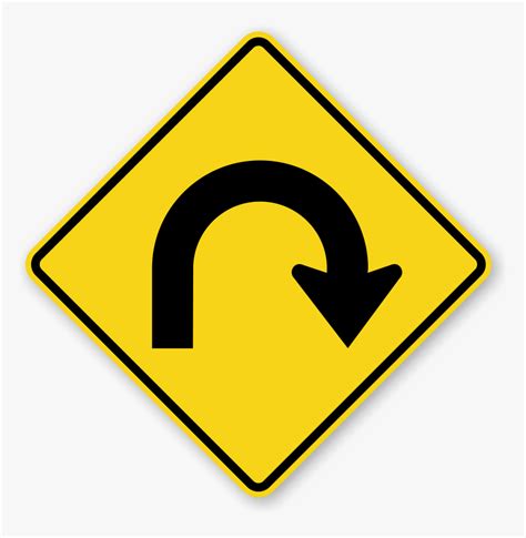 U Turn Sign Png Download Image - U Turn Traffic Sign, Transparent Png ...